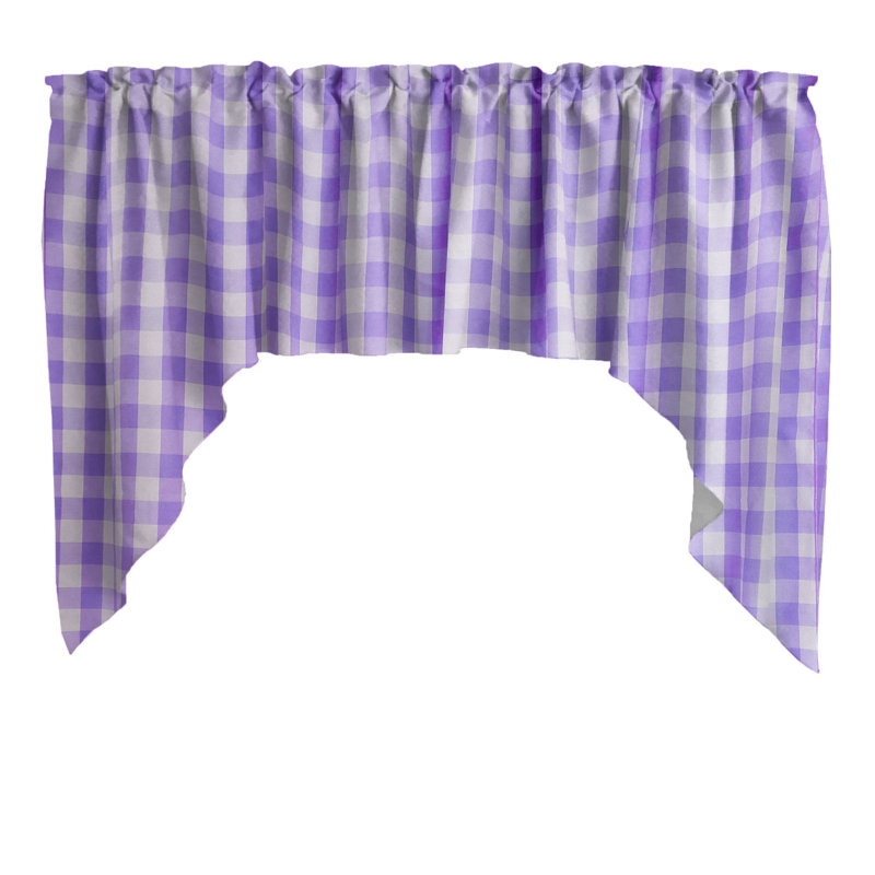 Cantonnière Gingham, Lavande