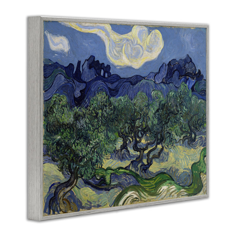 «Van Gogh Olive Trees», art de la giclée par one1000paintings, Estampe numérique Farmhouse, H 11 po x l 14 po