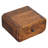 12" Chestnut Solid Wood One Drawer Floating Nightstand