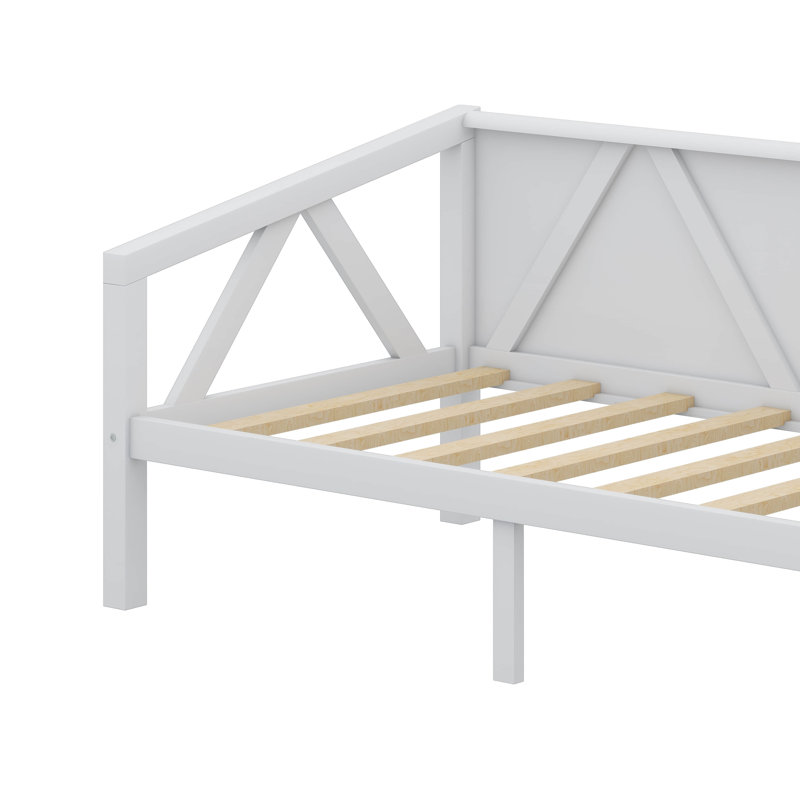 Lit de jour peu encombrant, Lit simple, Blanc
