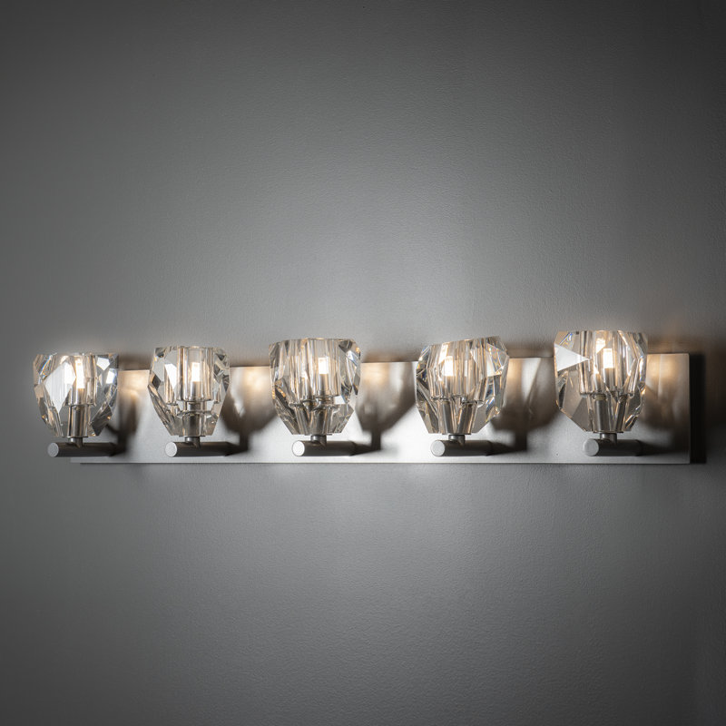 Gatsby 5 - Light Dimmable Vanity Light, Sterling