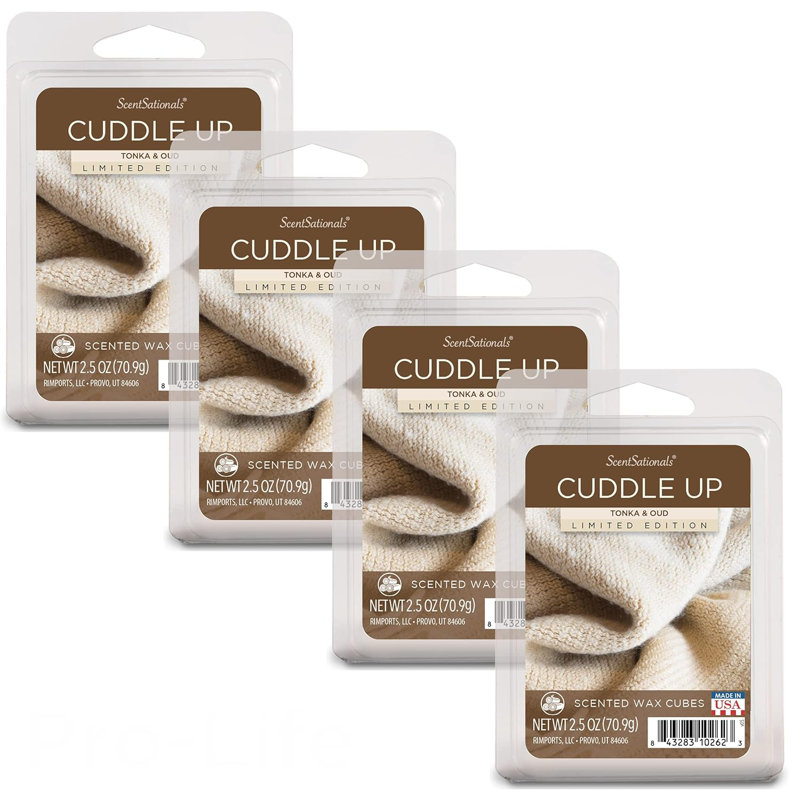 Collection de fond de cire ScentSationals 4PK, Cuddle Up