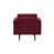 Dark Red Polyester Blend