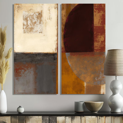 Art mural sur toile moderne chocolat brun