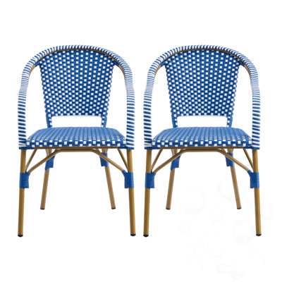 Ensemble de chaises de patio avec cadre en aluminium (ensemble de 2)