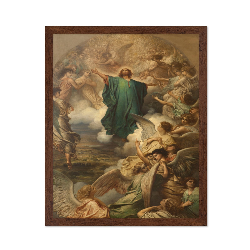The Ascension, Poster, 18"H x 24"W, Brown Framed