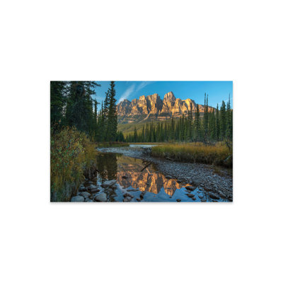 " Castle Mountain Reflected In Athabasca River, Banff National Park, Alberta, Canada " by Tim Fitzharris