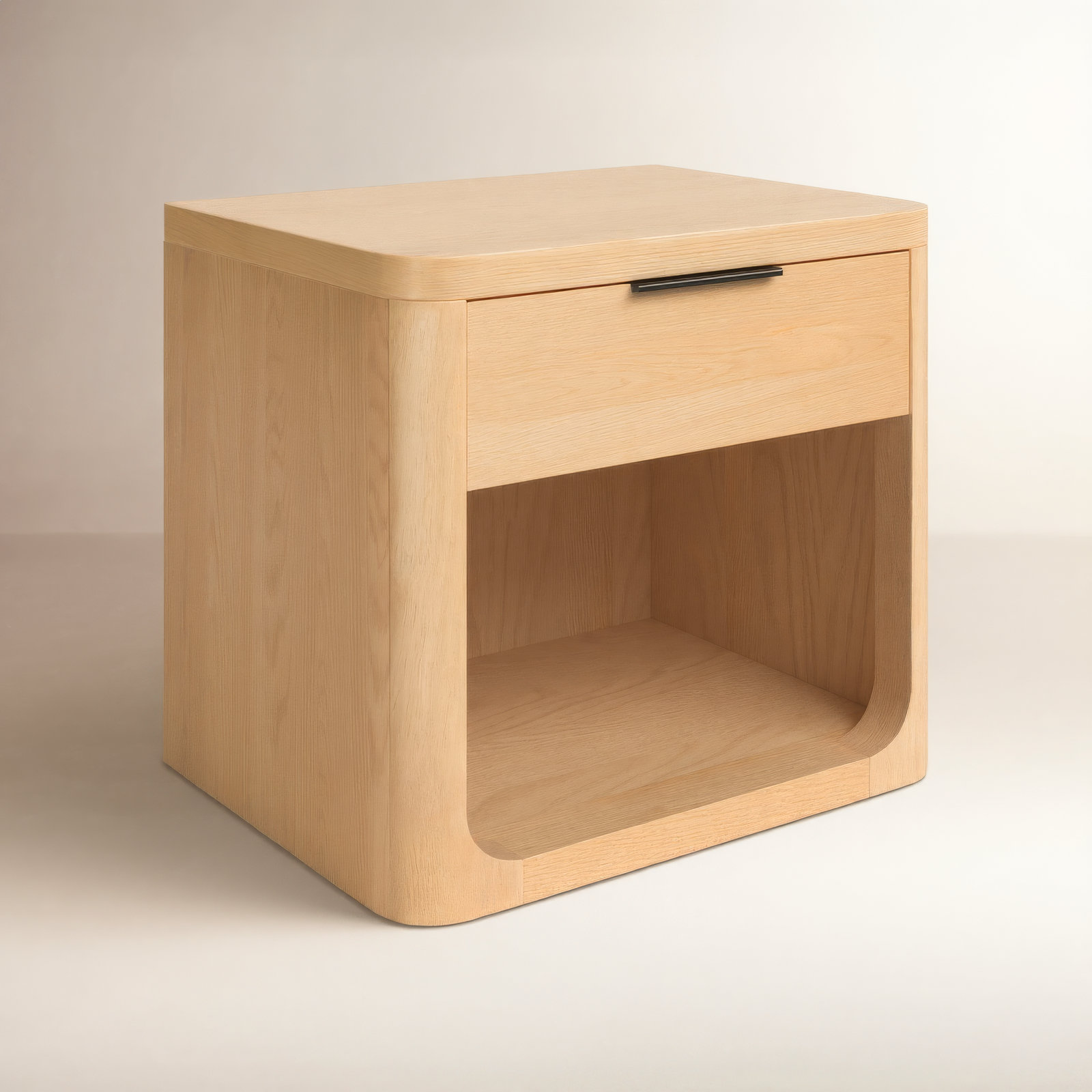 Altus 1-Drawer Nightstand, Natural
