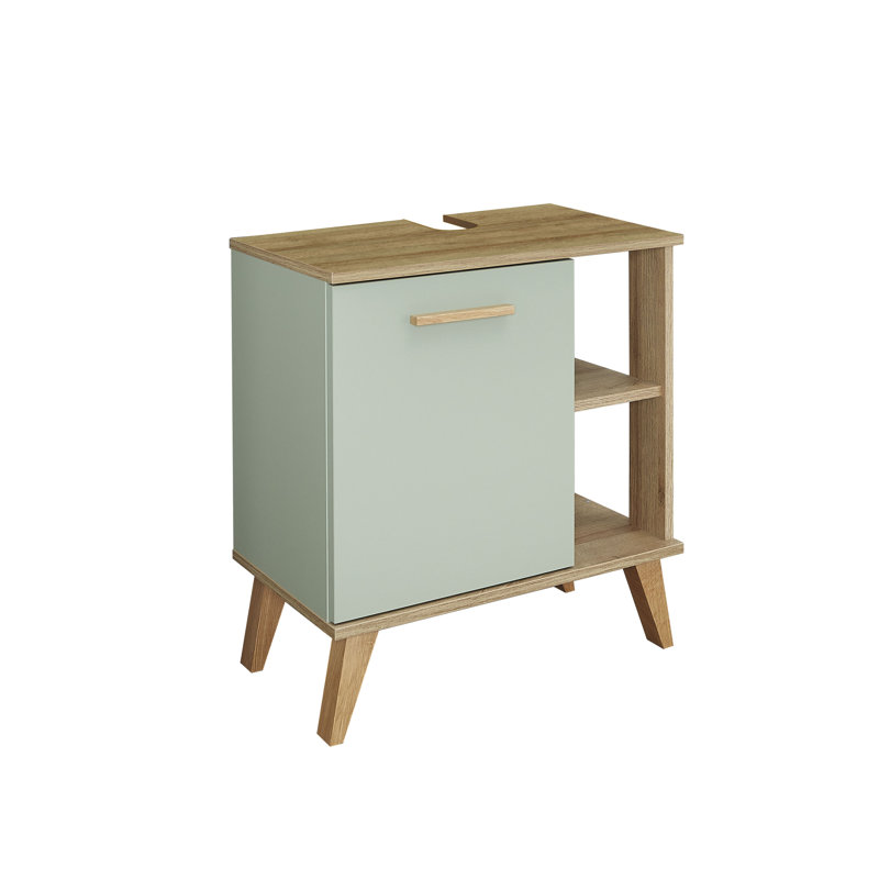 61cm Single Bathroom Vanity Base Only in Sage