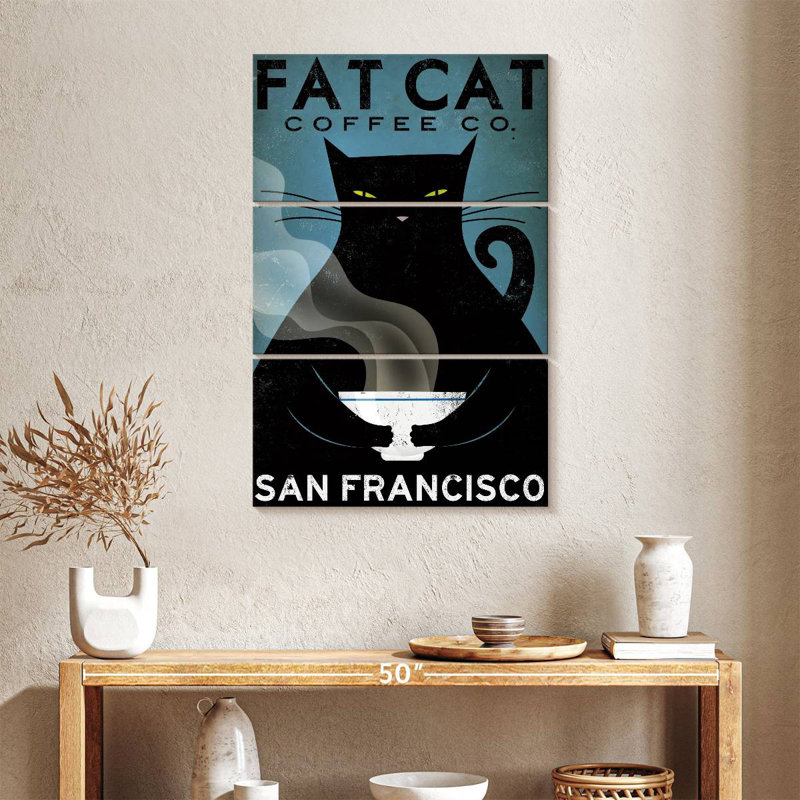 Brampt Cat Coffee, 38" H x 24" W