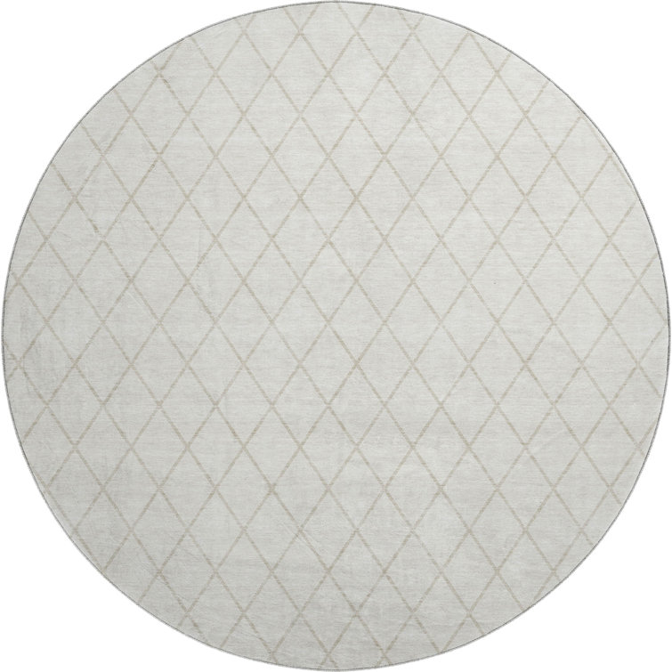 Premium Machine Washable Prisco Ivory Rug