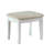 Contemporary Style 1Pc Vanity Set 3Mm Mirror Led Lights Storage Drawers Wooden Glides White Finish Stool Included Bedroom Furniture