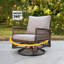 Chaise de patio pivotante avec coussins Alana