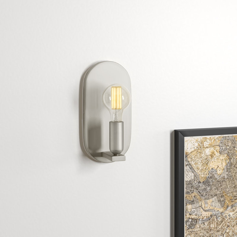 Applique murale articulée 1 lumière Thomasin Cassi, Nickel brossé