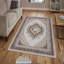 Tapis brun / gris / beige rectangulaire tissé à la machine 2 pi x 3 pi 3 po Matney