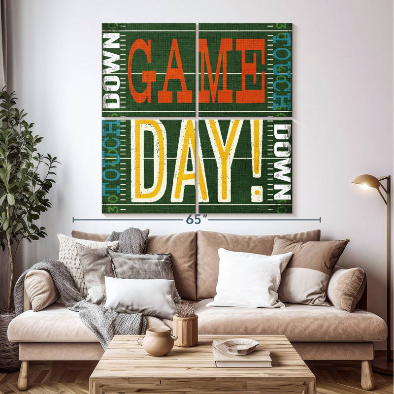 Kema Football Typographie II, H 50 po x l 50 po