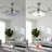 Modern 42" Ceiling Fan With Light & Remote, 3 Speeds, Timer, Bluetooth Speaker