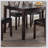 7-Piece Transitional Dining Set with Brown Espresso Table and PU Upholstered Chairs for Elegant Dining Experience