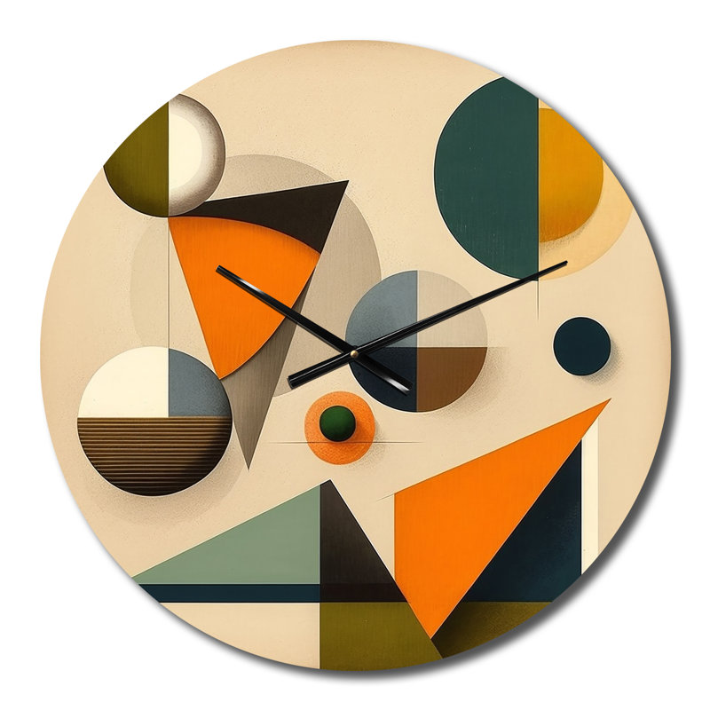 Horloge murale Midcentury Minimal, Petit