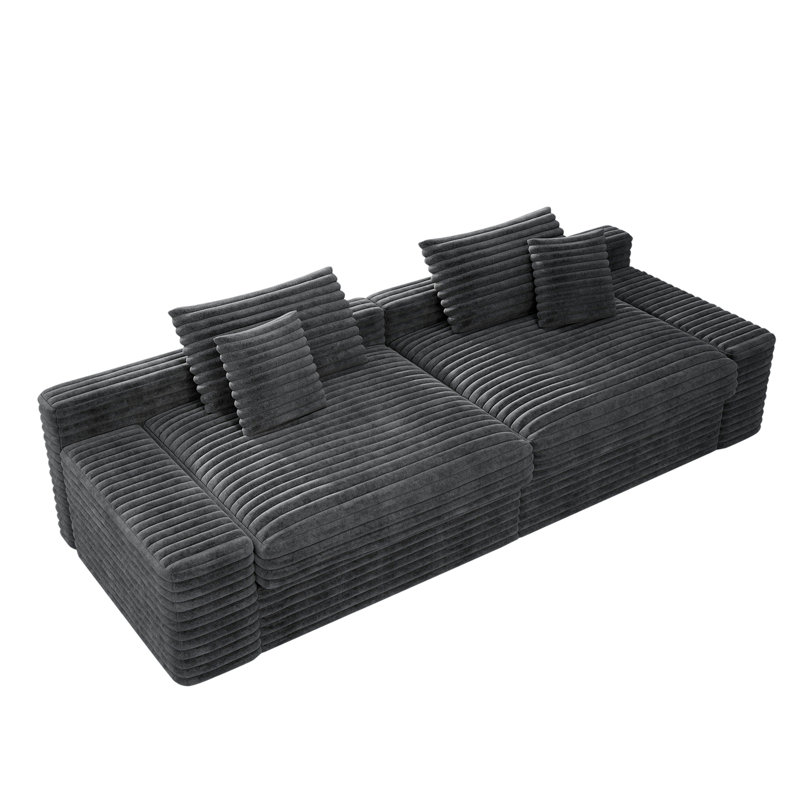 Canapé modulaire modulaire, Gris