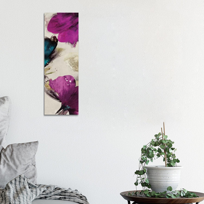 Midsummer Blooms II by Asia Jensen - Wrapped Canvas Panoramic Painting