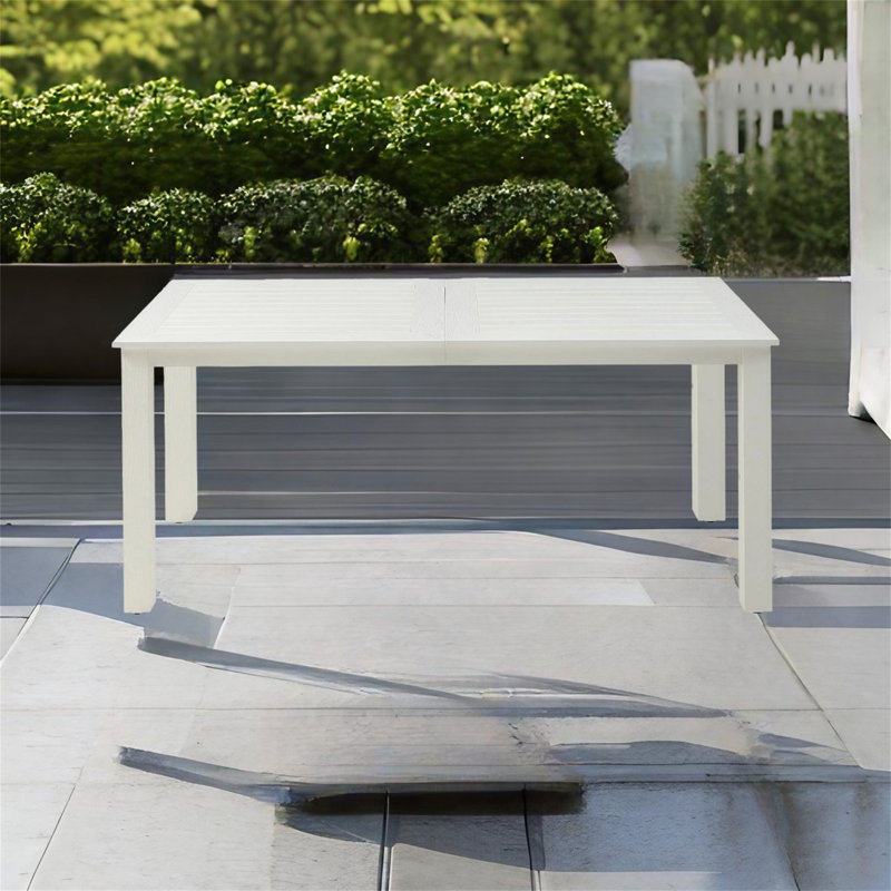 Table de salle à manger en plastique, Blanc