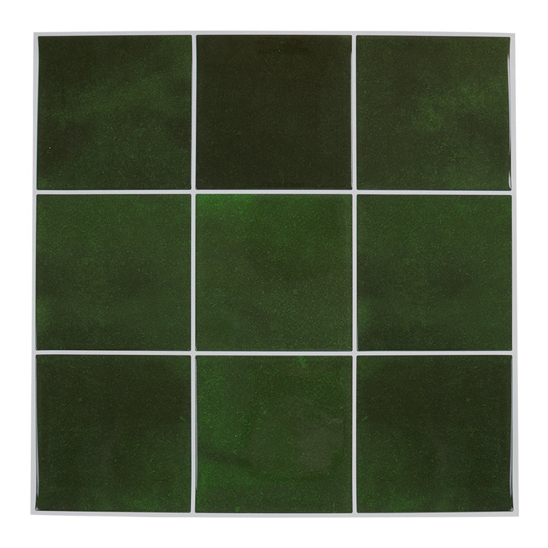 30cm x 30cm Wallpaper Tile, Dark Green