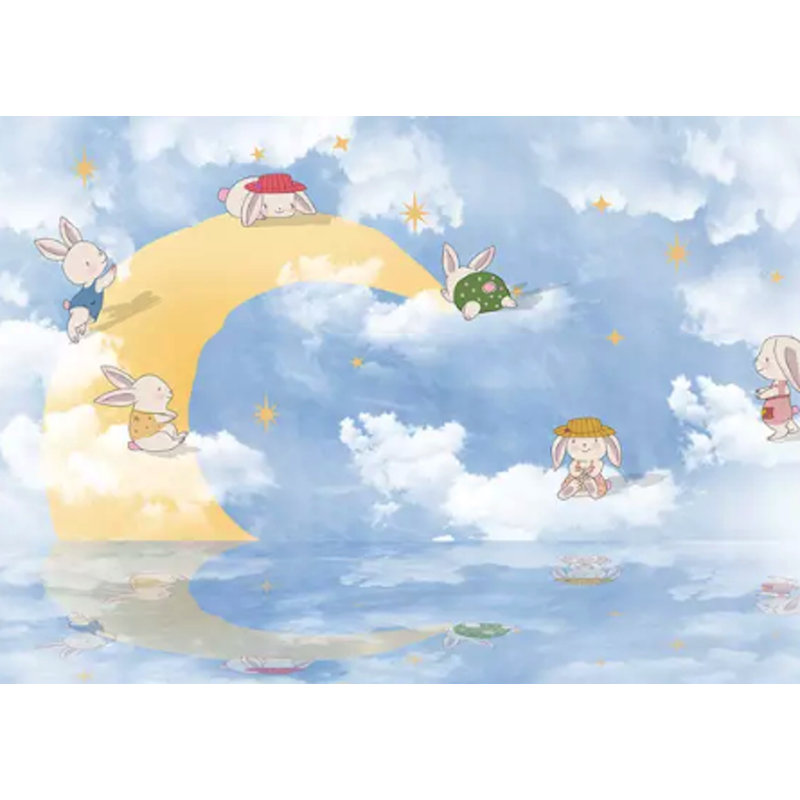 Papier peint texturé amovible Little Rabbit, l 75 po x L 49 po