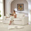Canapé moderne en chenille nu désossé, librement combinable-827129444