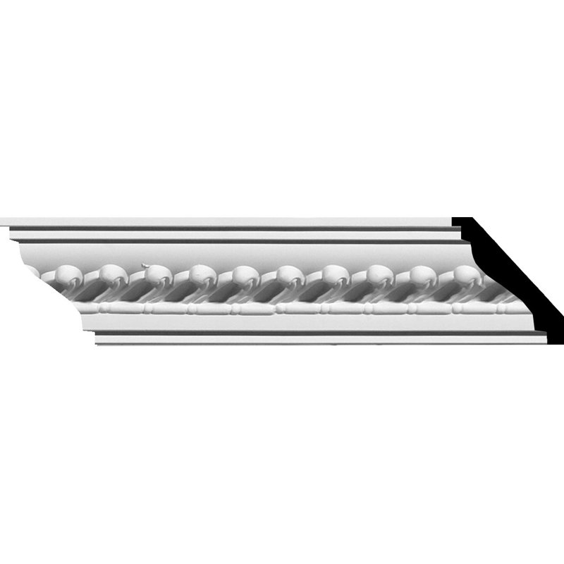 Barcelona White Polyurethane Crown Moulding 94 1/2"