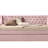 Lianna Pink Velvet Daybed W/Trundle (Daybed)