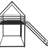 Twin/Twin House Bunk Bed With Metal Support - Black, Efficient Construction & Slide Twin Over In Black Comfortable And-585675815