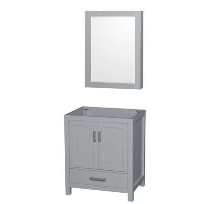Sheffield 29" Freestanding Single Vanity Base Only with Medicine Cabinet