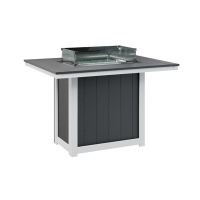 Berlin Gardens Donoma Rectangular Fire Pit Table