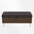 Upholstered Storage Bench With Gold Metal Legs-1092084290