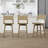Pratyush Swivel Upholstered 27'' Counter Stool -1295598421
