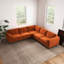 Canapé modulaire Anneleise Burnt-2111417338