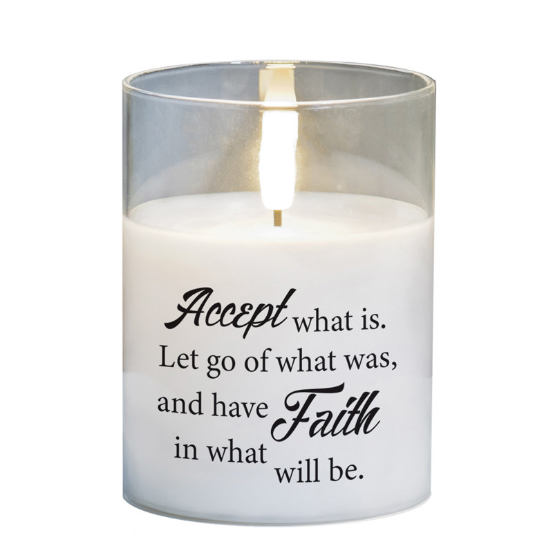 Acceptez la bougie sans flamme «accept What is let unscented»