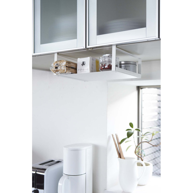 White Steel Under Shelf Storage Rack Organizer