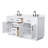 Beckett TK 66'' Double Bathroom Vanity with Quartz Top-124967892-99459377-99459379