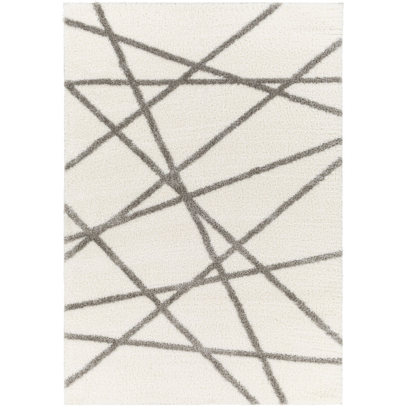 Autherine Abstract Indoor Rug, Rectangle 6'7" x 9'