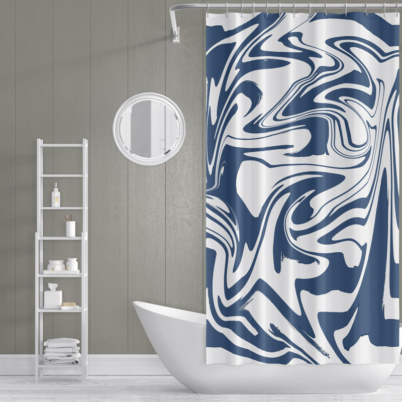 Abstract Shower Curtain, 72" H x 70" W