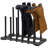 6 Pair Industrial Style Boot Storage