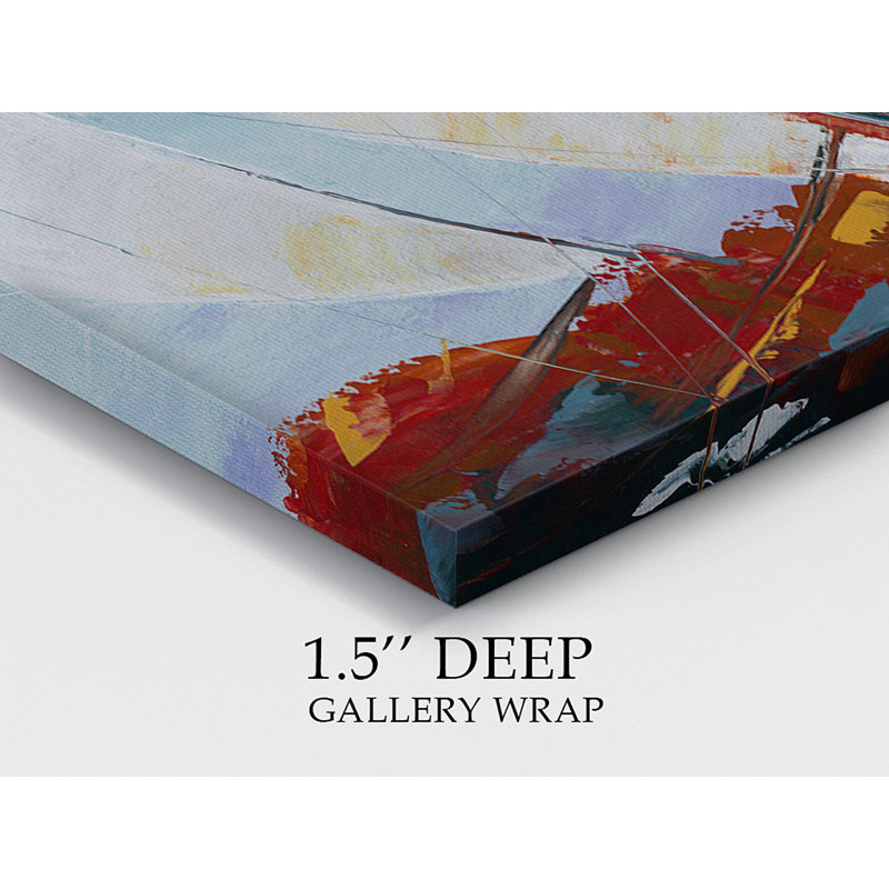 « racing the wind the wind », reproduction d’art sur toile tendue encadrée premium, H 12 po x l 8 po x P 1 po