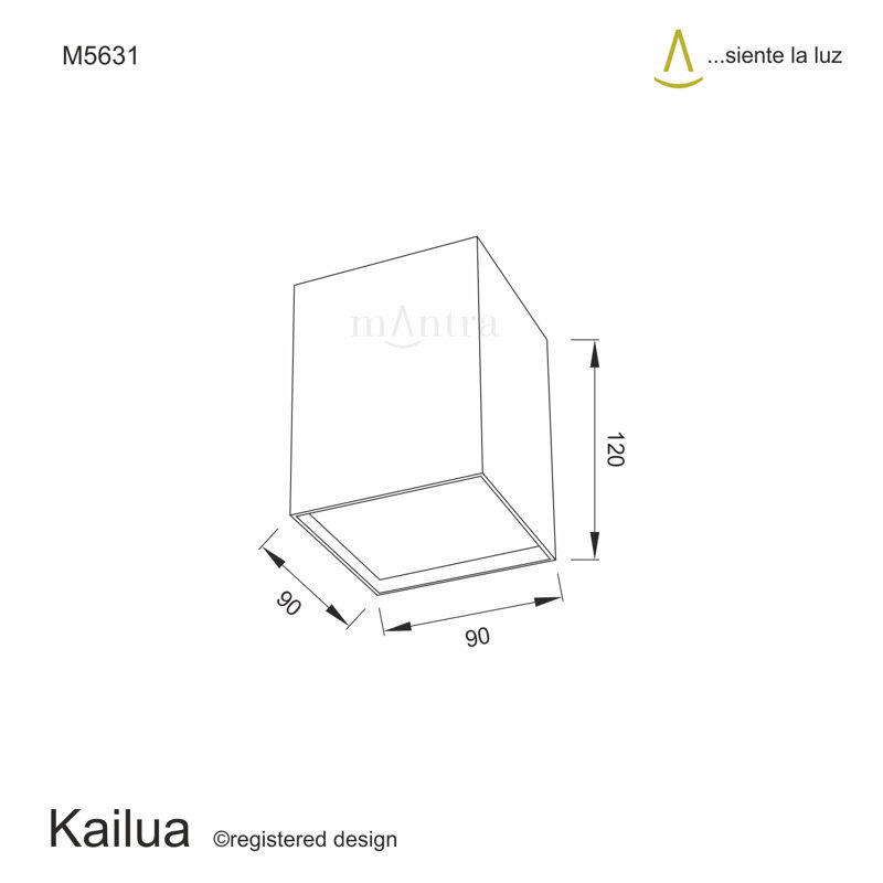 Kailua Acrylic Flush Mount, Silver