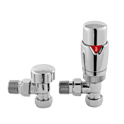 Luxury Angled Vertical Radiator Valve