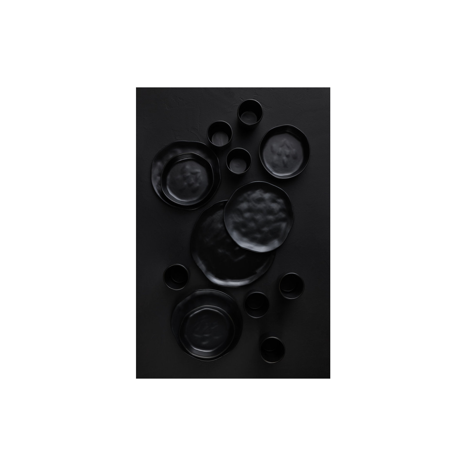 Stone by Mercer Project Hekonda 32-Piece Dinnerware Set Stoneware, Black