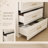Abbate 2-Door 3-Drawer Wood and Glass Armoire