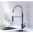 Euro Collection High-Arc Single Handle Kitchen/Bar Faucet with 2-Function Pull-Down Spring Spout Sprayer - Oil Rubbed Bronze-36866005