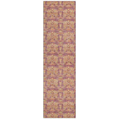 Machine Washable Indoor/Outdoor Chantille ACN2682 Floral Rug